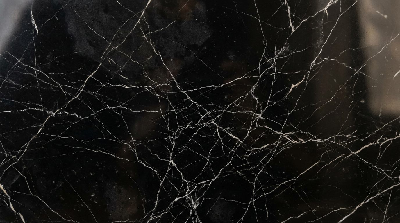 Dark marble surface with fine veining